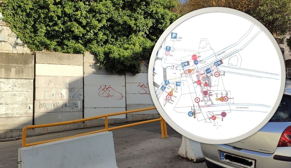 OBNOVE U GRADU PODNO MARJANA Počinju radovi na sanaciji potpornog zida na križanju Glagoljaške u Ulice kneza Mislava