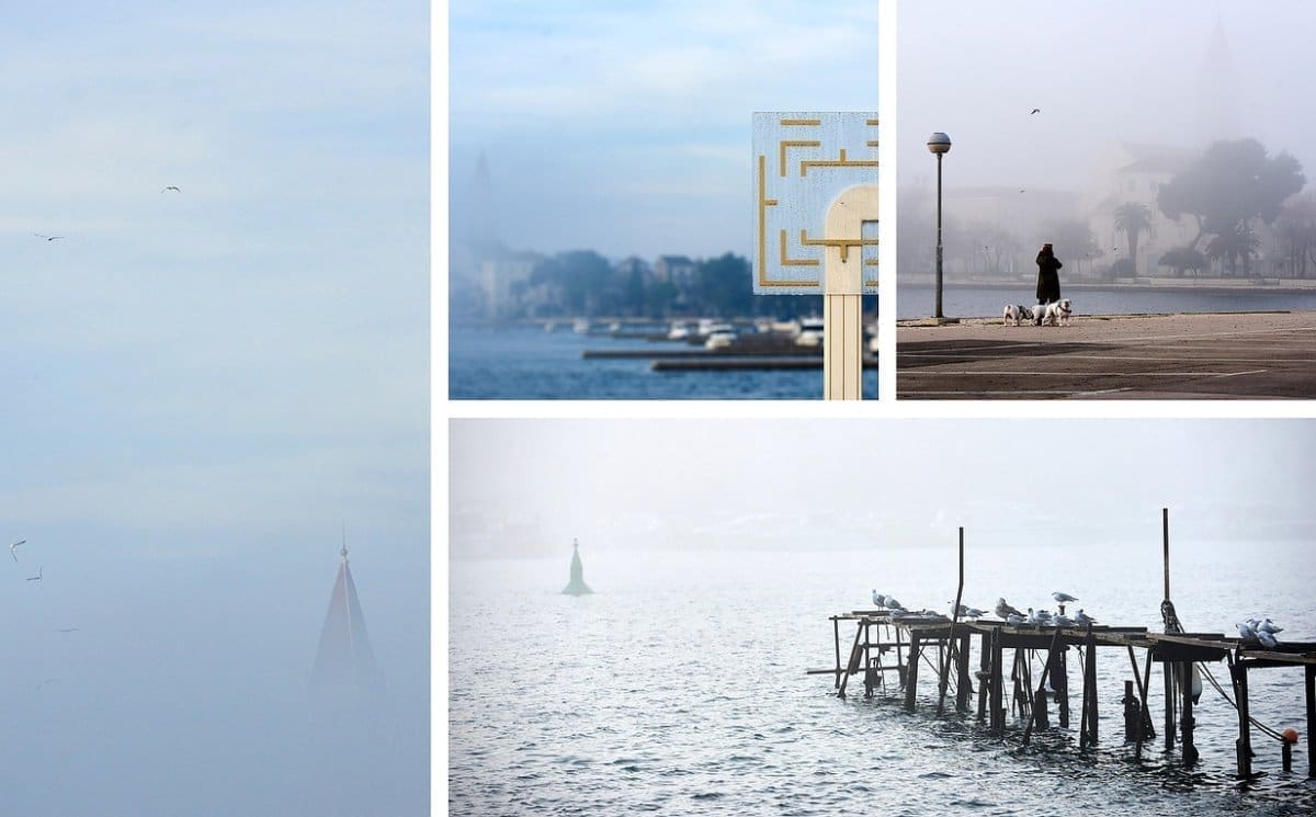 DALMATINSKI GRAD 'POVIRIO' IZ GUSTE MAGLE Impresivne prizore od kojih zastaje dah snimio poznati fotograf: Natprosječno toplo vrijeme obilježava prve dane 2023. godine