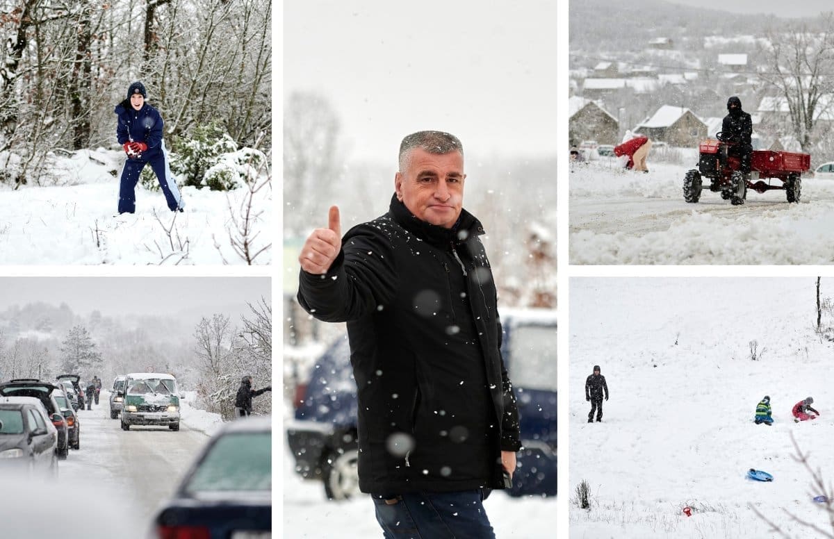 BAJKA IZ DALMATINSKE ZAGORE Neviđene i impresivne fotografije snježnog omotača. Došao i Miro Bulj, pozdravio je brojne građane: "Zelovo ima potencijala"