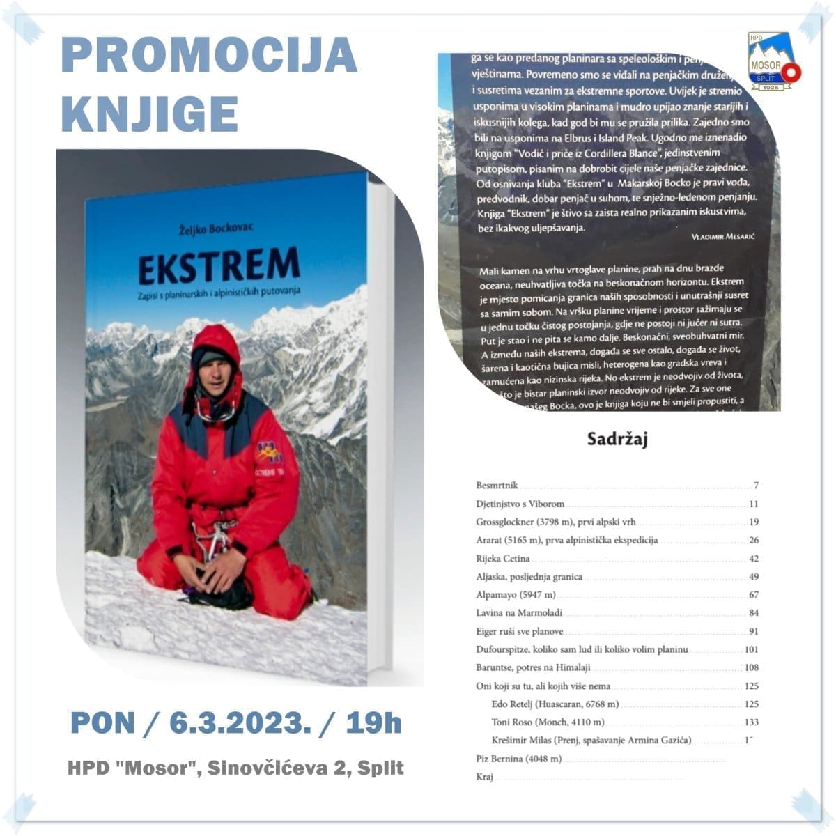 Plakat Mosor   Ekstrem