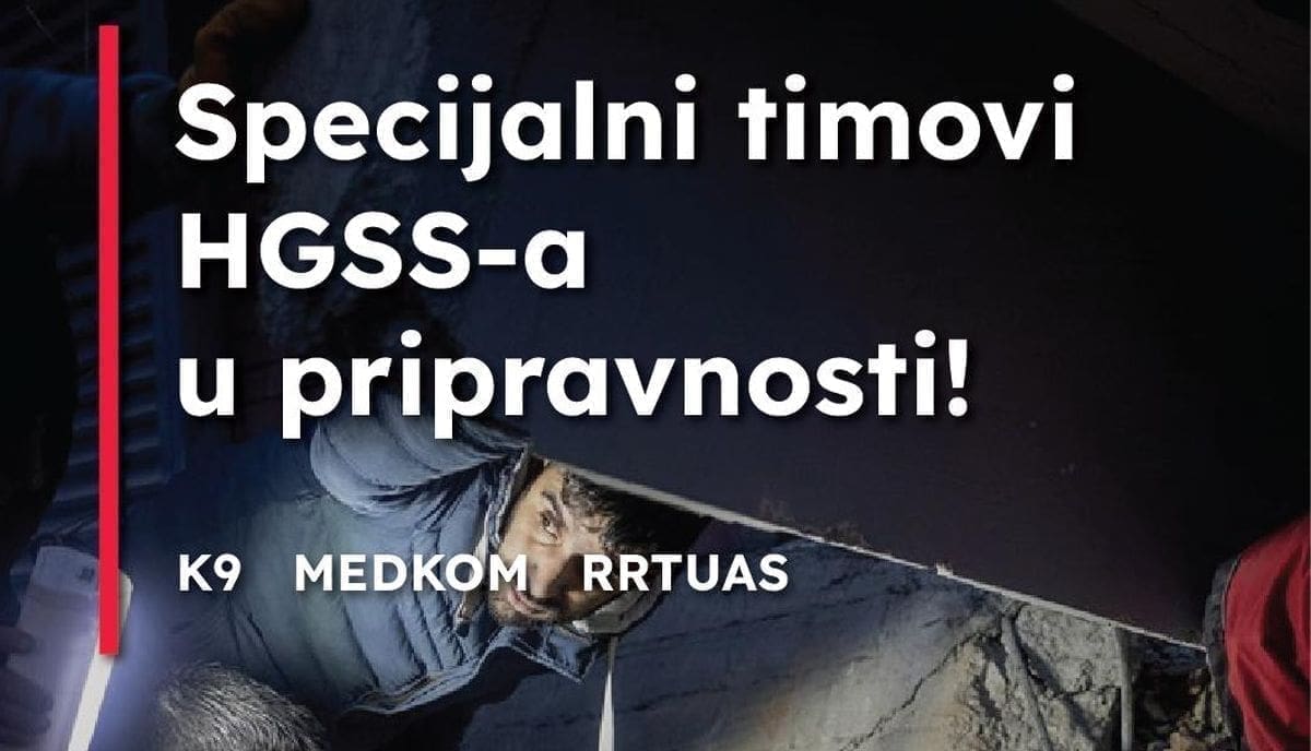 HGSS spreman otići u Tursku i Siriju: "Ovo je još jedan pokazatelj da velike nesreće i katastrofe ne poznaju granice"