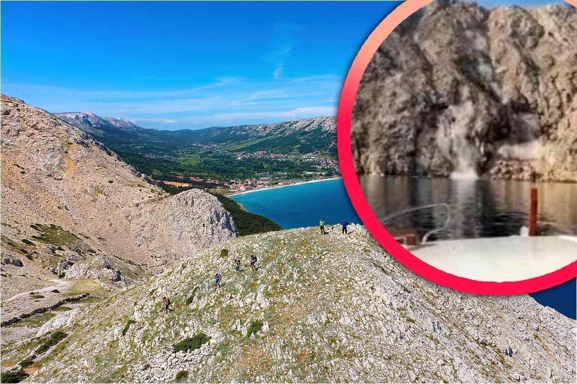 VIDEO Snimljen trenutak jakog potresa na Krku i odron kamenja u uvali