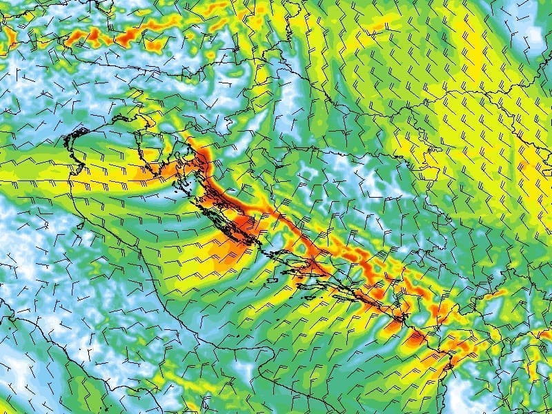 VIKEND PROGNOZA PUNA IZNENAĐENJA Danas će dio Dalmacije dobiti obilnu kišu, a sutra navečer prva marčana bura