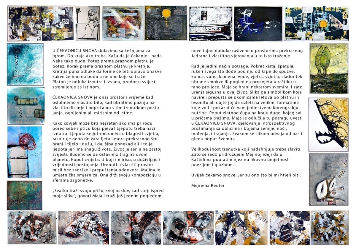 Čekaonica snova u Kaštelima: "Svatko traži svoju priču, svoj naslov, kad stoji ispred moje slike"