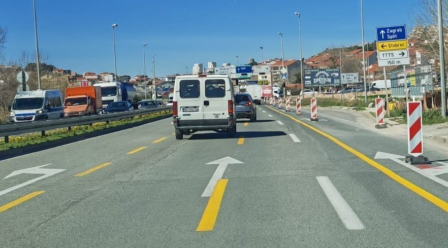 OGROMNE GUŽVE NA ULAZU U SPLIT Radovi bi trebali trajati osam mjeseci!