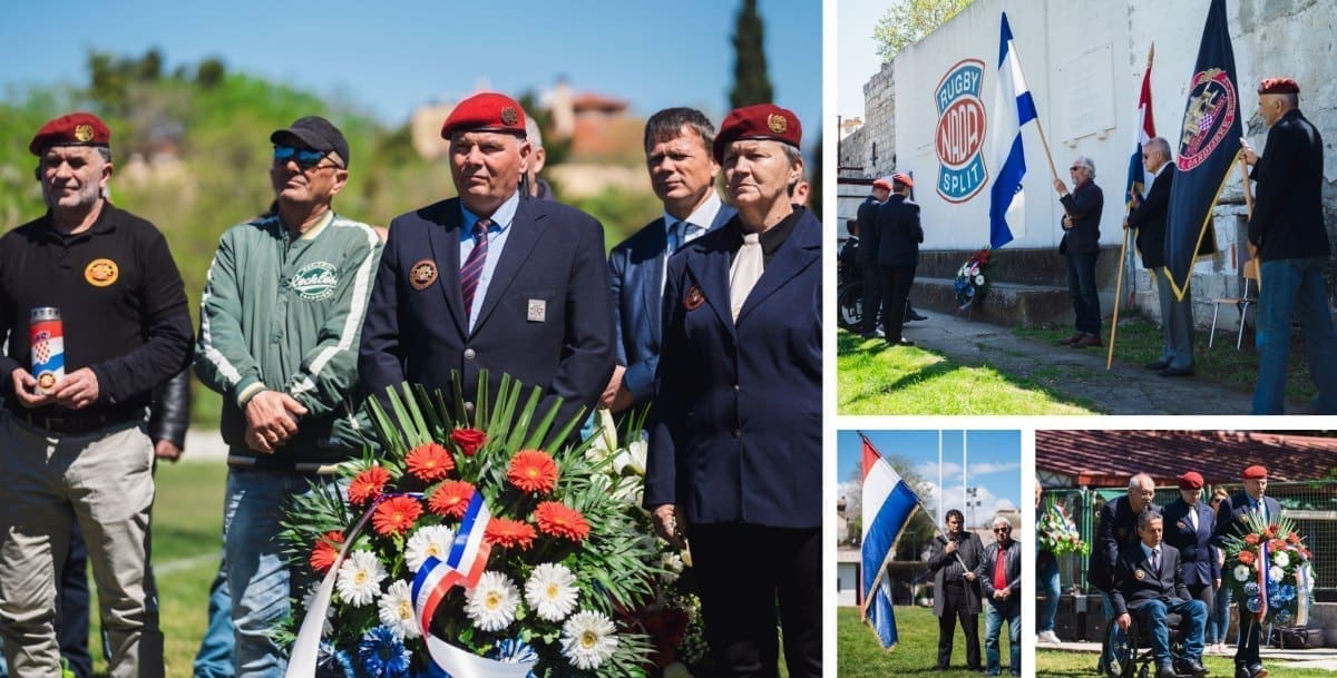 VIJENCI U ČAST POGINULIM HRVATSKIM BRANITELJIMA, ČLANOVIMA RAGBI KLUBA NADA "Njihov herojski čin i žrtva trebaju ostati trajan primjer i uzor ponašanja svim nadolazećim naraštajima ovog splitskog kluba kao i građanima Splita"