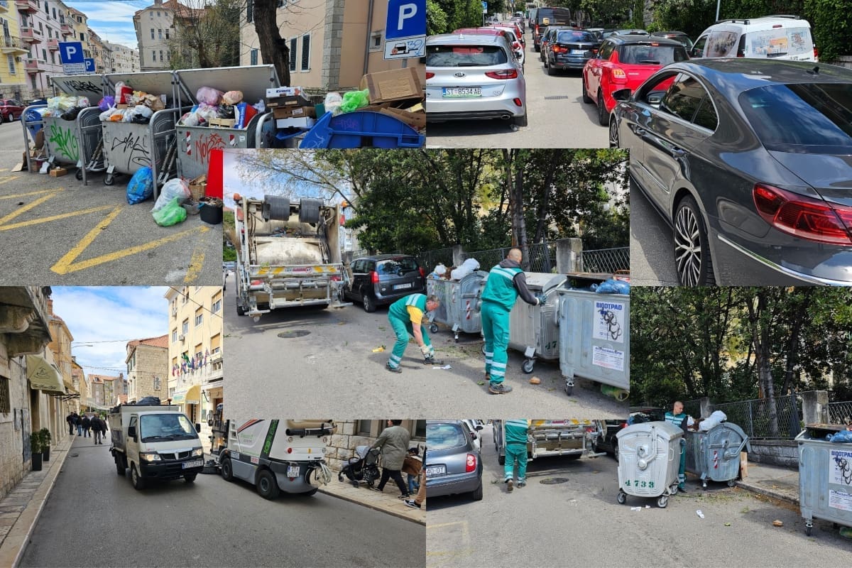 PRIZORI KAKVE NE ŽELIMO VIĐATI Splitske ulice su za samo par sati štrajka izgledale zapušteno. Evo što smo snimili