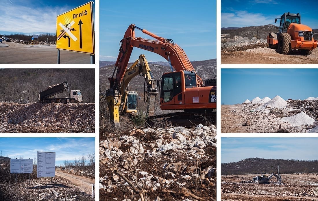 EKSKLUZIVNO Prvi smo bili na gradilištu "tvornice otpada" u Lećevici! Radovi napreduju, ali vlasnici zemljišta još se nadaju boljim cijenama za svoje terene...