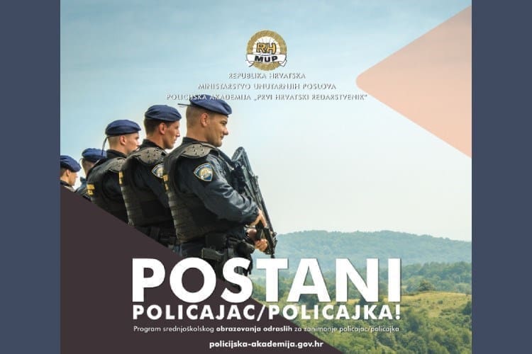 Raspisan natječaj za Program srednjoškolskog obrazovanja odraslih za zanimanje policajac i policajka