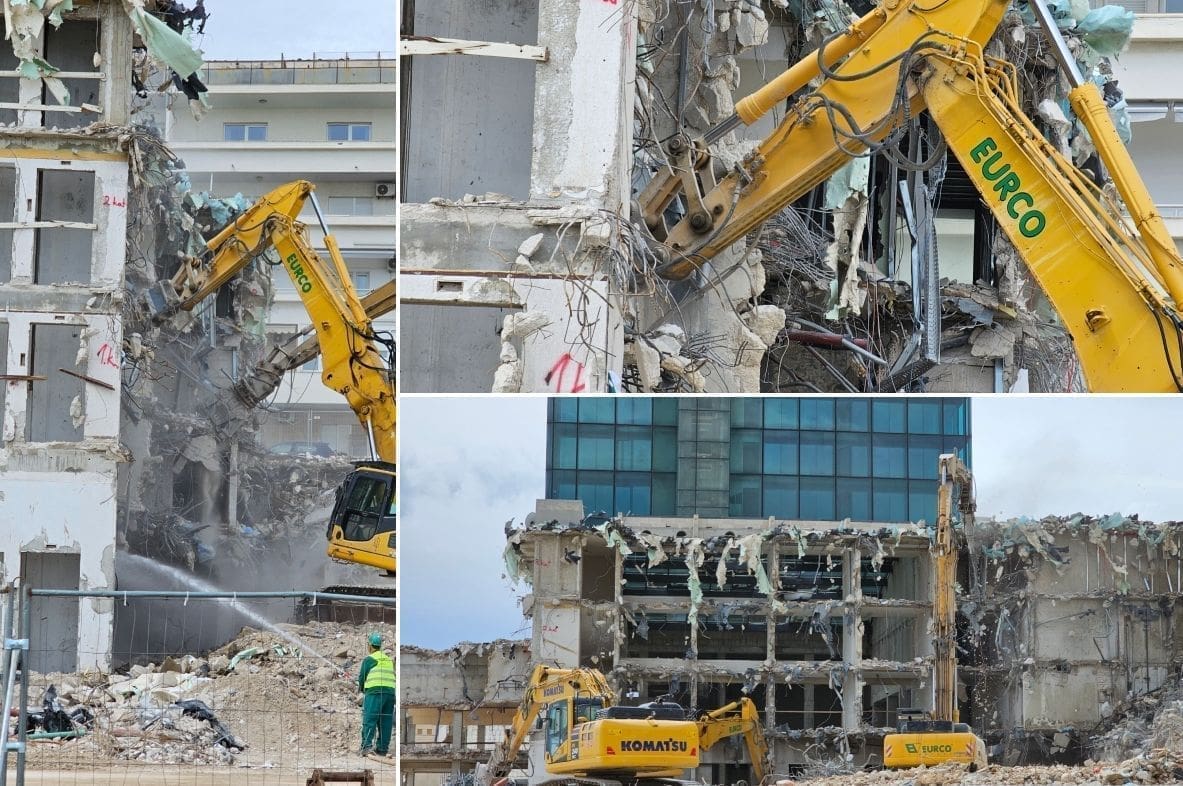 KAO DA JE PALA BOMBA Nekadašnji simbol Splita skoro pa sravnjen sa zemljom: Prolaznici budno prate što se događa, a već sada 'padaju' nostalgični komentari