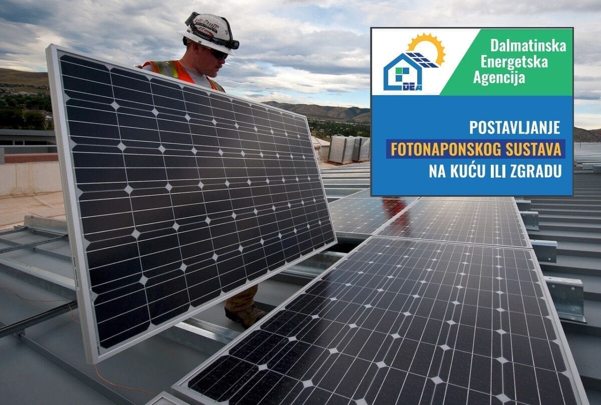 Dalmatinska energetska agencija nastavlja s besplatnim savjetovanjem građana oko ugradnje fotonaponskih sustava