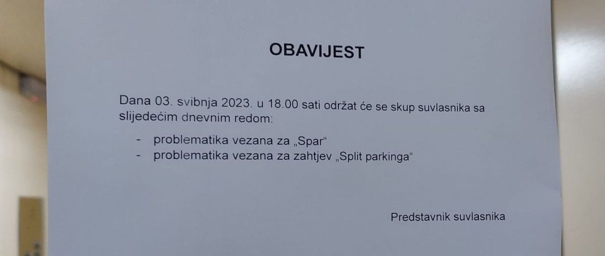 spar sastanak suvlasnika