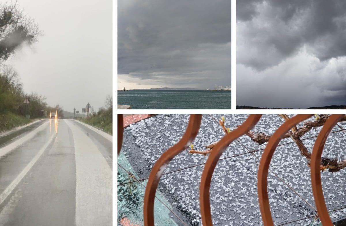 OGROMAN PAD TEMPERATURE Zabijelilo se nekoliko kilometara od Splita: Pogledajte prizore iz dalmatinskih mjesta i gradova...