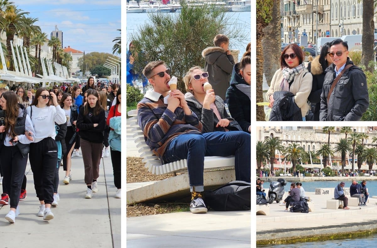 SPLIT KAO USRID LITA Riva je puna turista, veselo pješače najpoznatijom gradskom šetnicom: Pozirali su nam, pogledajte ove prizore