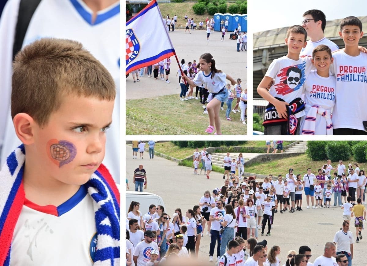 PRGAVA FAMILIJA ISPRED POLJUDSKE LJEPOTICE Horda ljudi spremna je za nedjeljni spektakl, pogledajte prizore