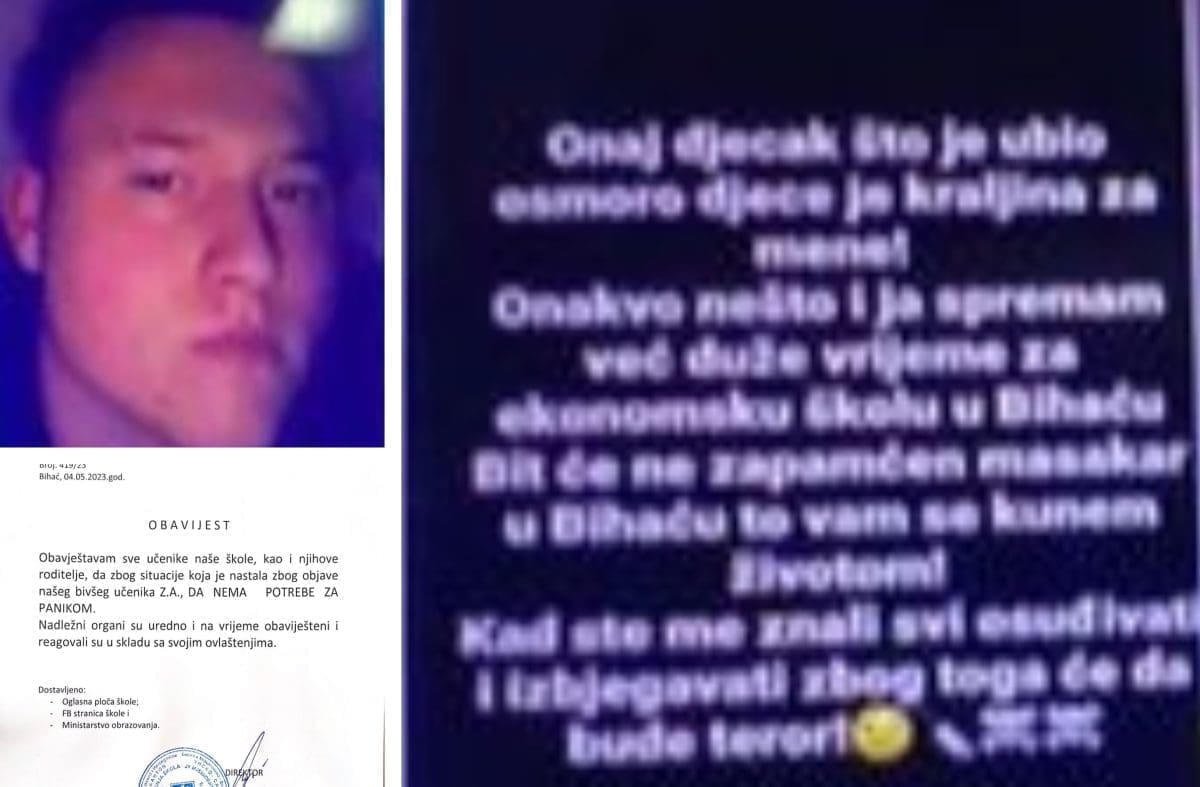 POLICIJA U BIHAĆU OTKRILA O KOME SE RADI Uhićen mladić koji je zaprijetio da sprema nezapamćeni masakr