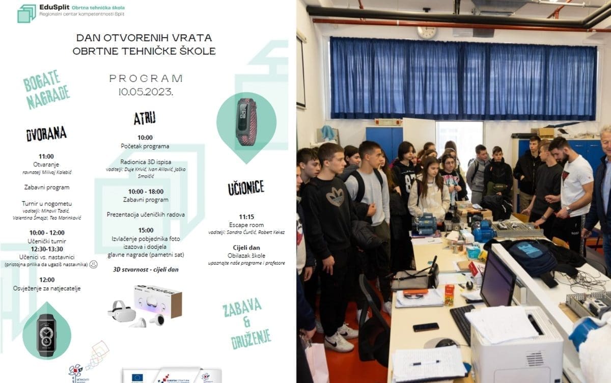 DAN OTVORENIH VRATA OBRTNE TEHNIČKE ŠKOLE Zabava, druženje i super nagrade uz upoznavanje programa obrazovanja, učenika i nastavnika!