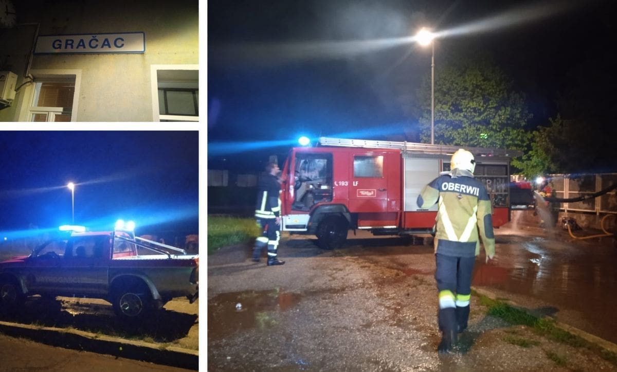 U OBROVCU SE JOŠ IZLIJEVA ZRMANJA, SITUACIJA U GRAČACU MALO BOLJA "Vatrogasci u Gračacu rješavaju situaciju po prioritetima i pozivima građana"