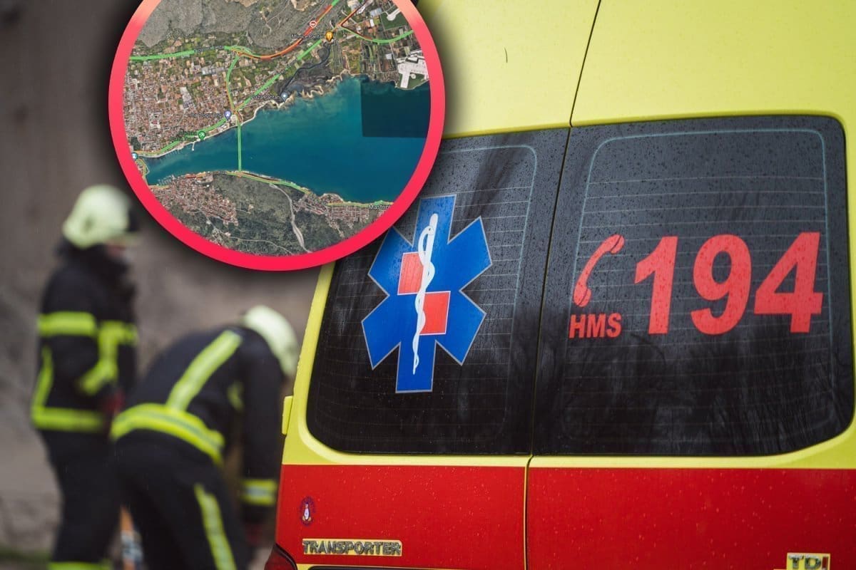 TRI OSOBE PREBAČENE U KBC SPLIT Trostruki sudar na trogirskoj zaobilaznici