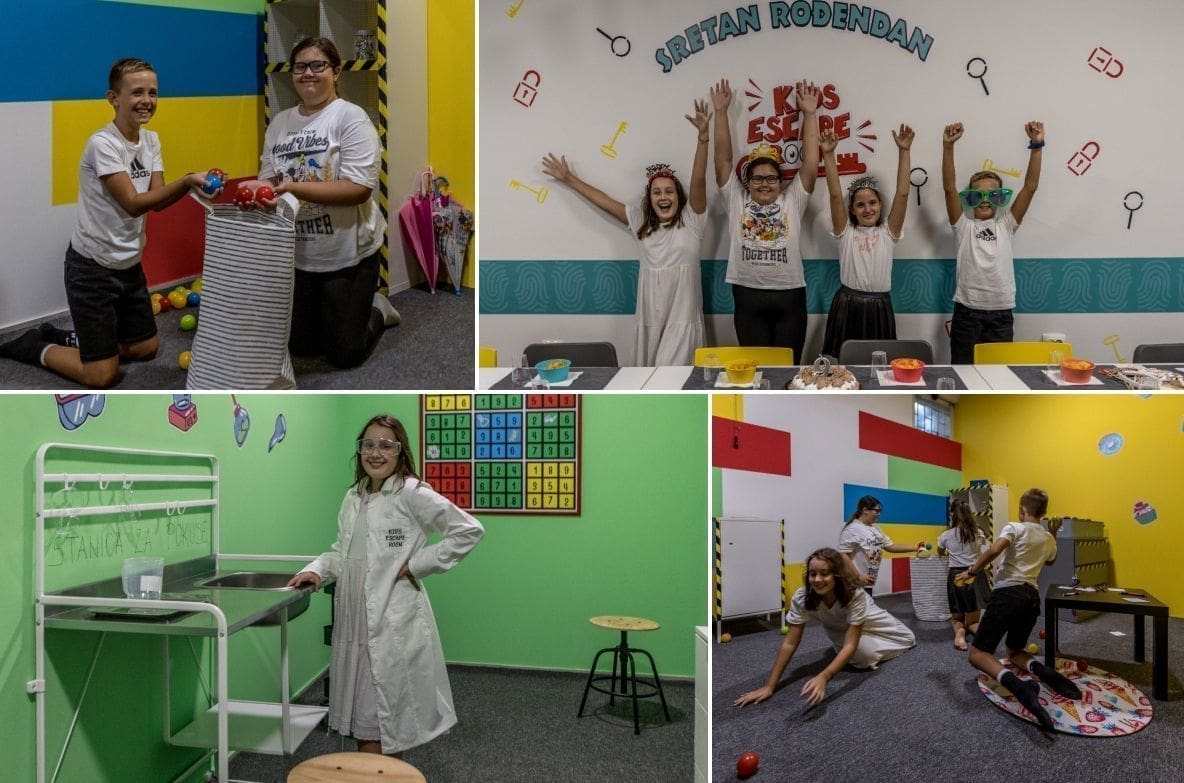ZABAVA PO MJERI DJECE I RODITELJA: KIDS Escape Room idealno je mjesto za edukativnu igru, ali i proslavu rođendana