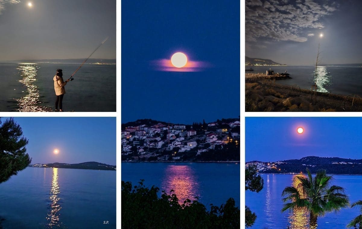 FASCINANTAN POGLED Noć je punog mjeseca, a jedan podatak iz Dalmacije je posebno zanimljiv: Evo što se dogodilo prvi put ove godine...