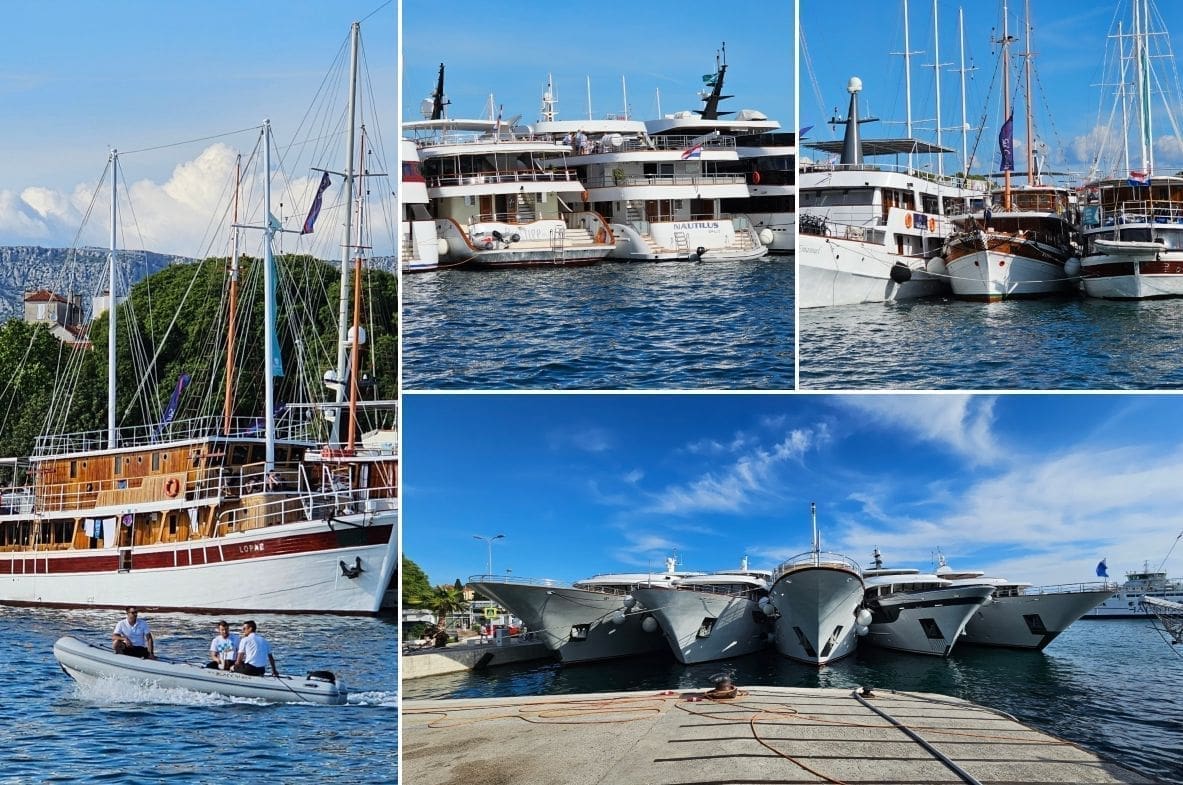 MAME POGLEDE Prvi vjesnici nove sezone spremno čekaju putnike: Prepoznatljiv su dekor splitske luke