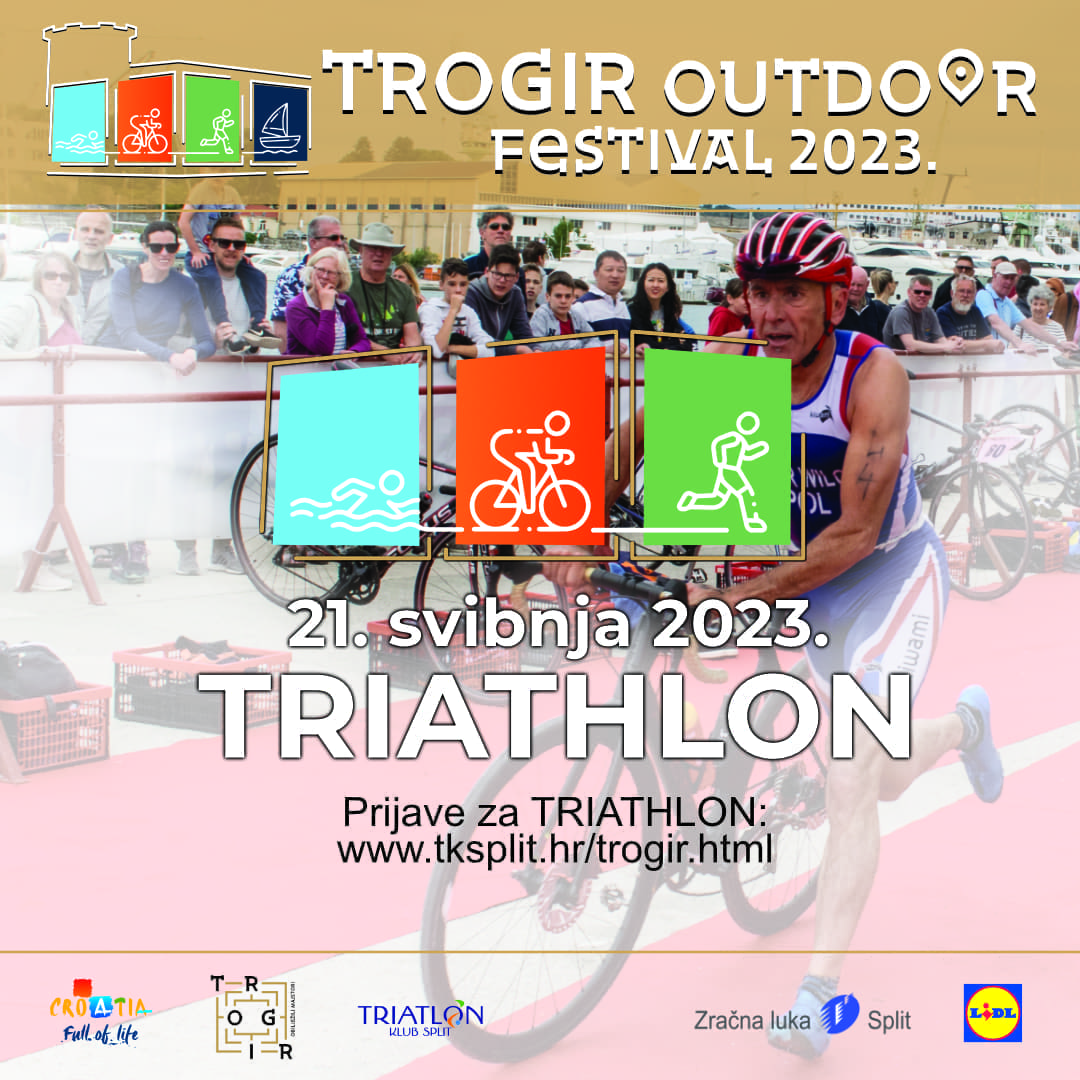 Ove nedjelje Trogir Outdoor Festival: Plivanje, bicikliranje i trčanje oko povijesne jezgre grada i Čiova