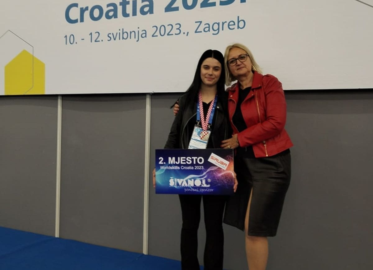 Učenica iz Splita osvojila srebro na Državnom natjecanju učenika strukovnih škola – WorldSkills Croatia 2023.