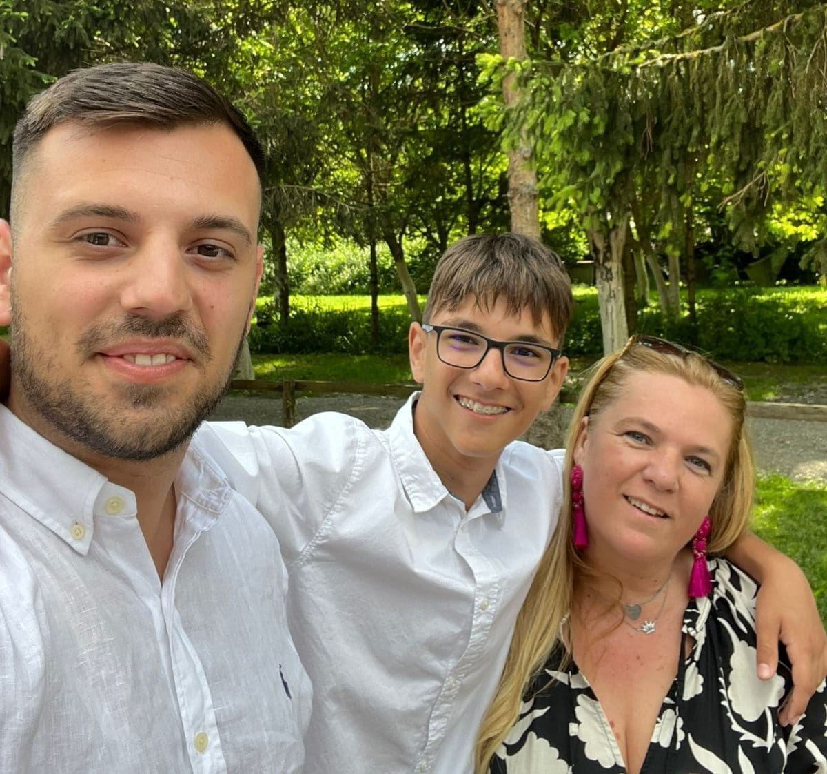 Martina Maji   sa sinovima  Karlom i Frankom