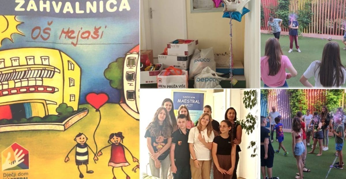 DJECA MEJAŠA ZA DJECU MAESTRALA Splitski osnovnoškolci izmamili osmijehe na licima štićenika Maestrala