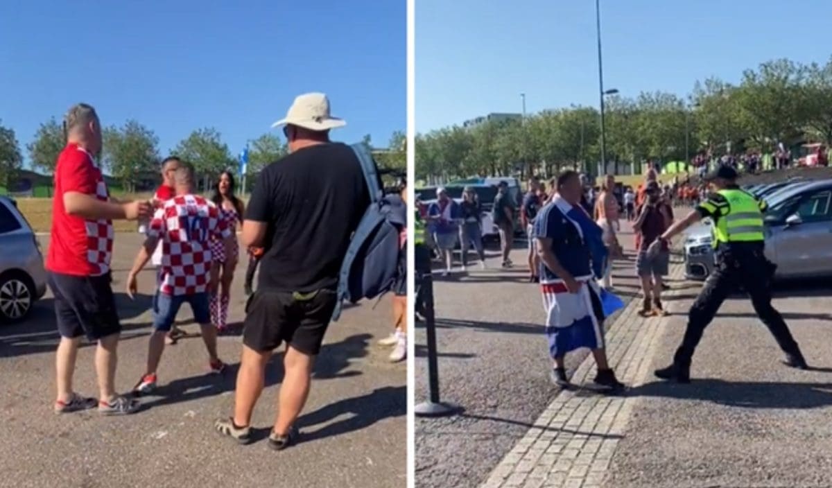 Dvojica hrvatskih navijača potukla se zbog Ivane Knoll, intervenirala i policija