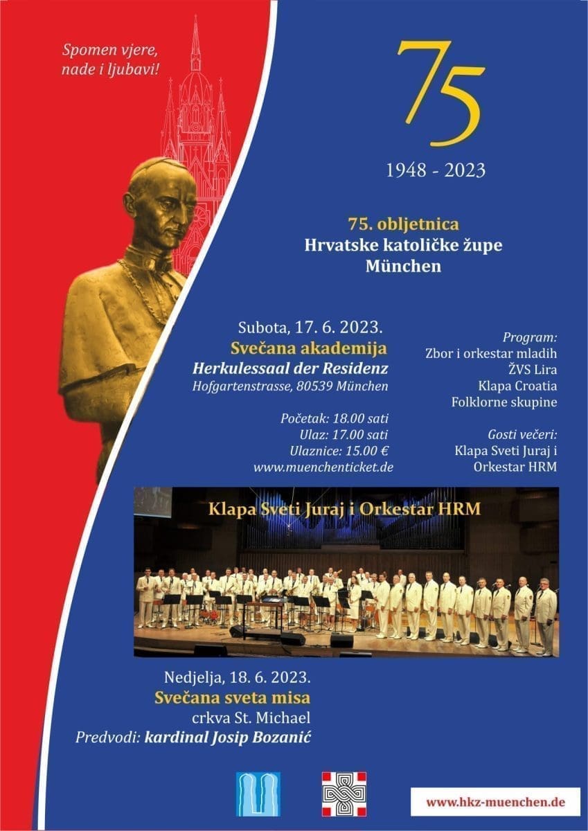plakat hrvatska katolicka zupa munchen