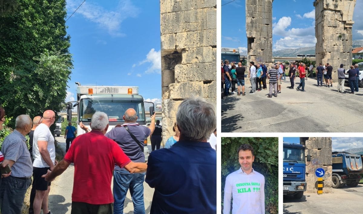 PROSVJED ISPOD UNESCO-va SPOMENIKA Cesta koja vozačima služi kao trkaća staza, puna rupa, bez rasvjete, skriva velike opasnosti i za djecu: "Ovdje treba kompletna sanacija"