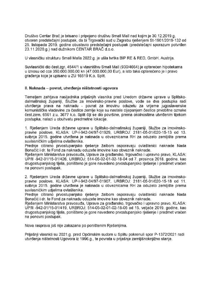 smallmall izvjesce 2 