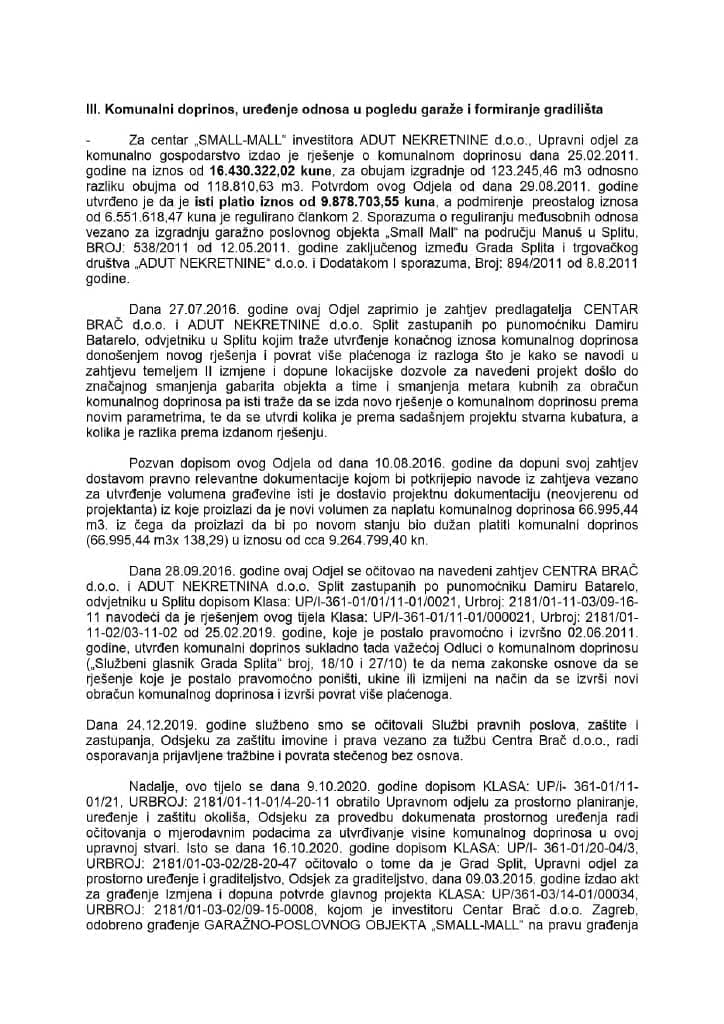 smallmall izvjesce 3 