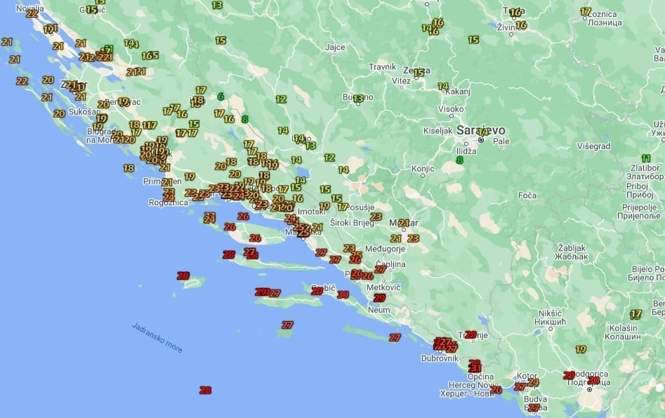 TKO JE UKRAO LJETO? Zagora 14 stupnjeva hladnija nego jučer, na Dinari neobična hladnoća uz "zimskih" 6 stupnjeva!