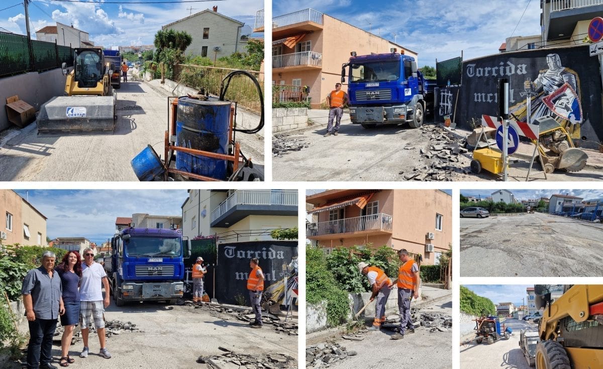 PRVI I JEDINI PUT U POVIJESTI OD MEDITERANSKIH IGARA U SPLITU Dvije glavne ulice u splitskom kotaru napokon dobivaju novi sloj asfalta
