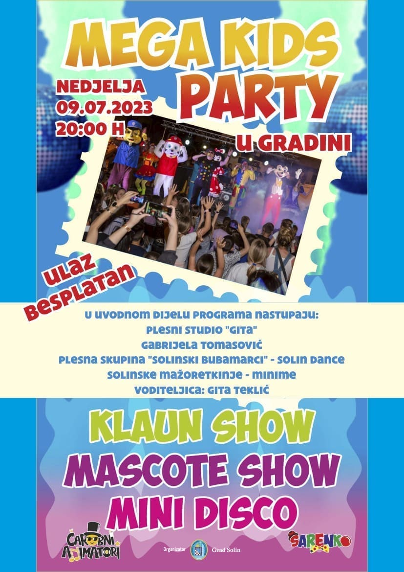 MEGA KIDS PARTY plakat