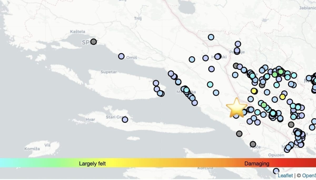 NOVI POTRES U DALMACIJI “Kratko, čula se tutnjava iz daljine i udar"