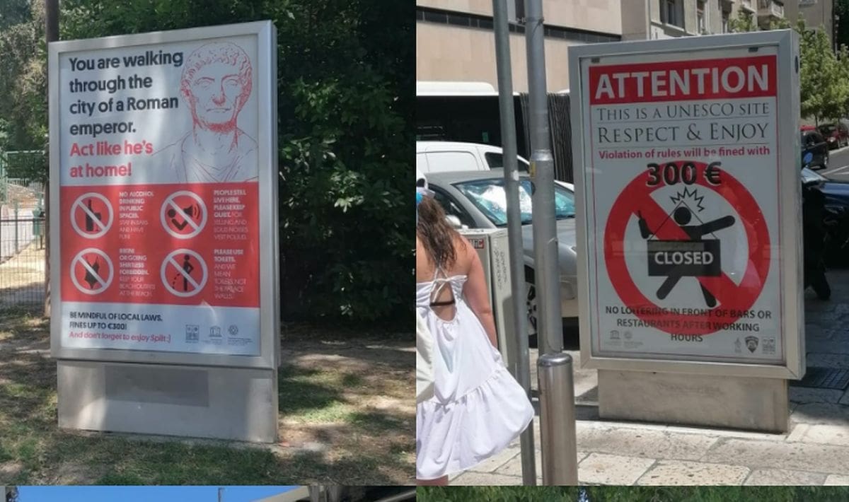 NOVA UPOZORENJA ZA RAZUZDANE TURISTE "Za deranje i buku posjetite Poljud"