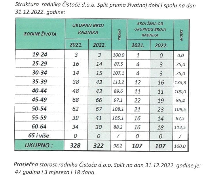 izvjestaj cistoca dobnastruktura2022