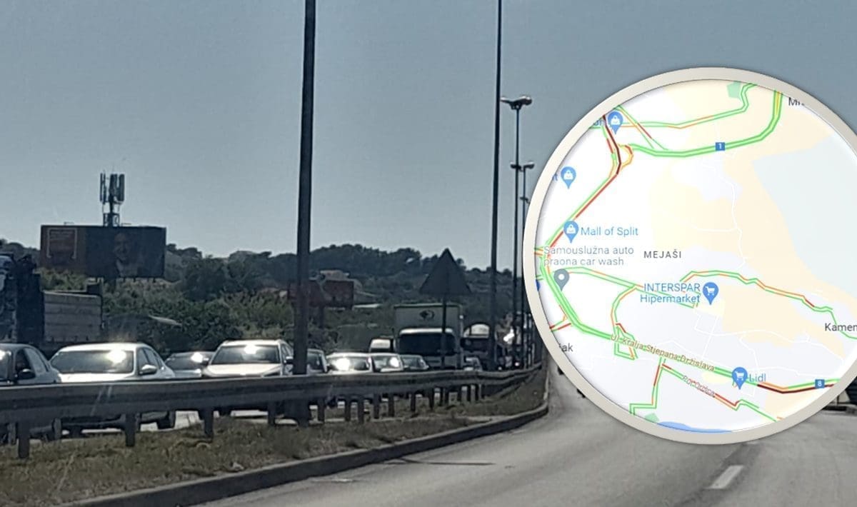KILOMETARSKA KOLONA I GOLEMA GUŽVA Pogledajte kako izgleda jedna od najpoznatijih splitskih cesta