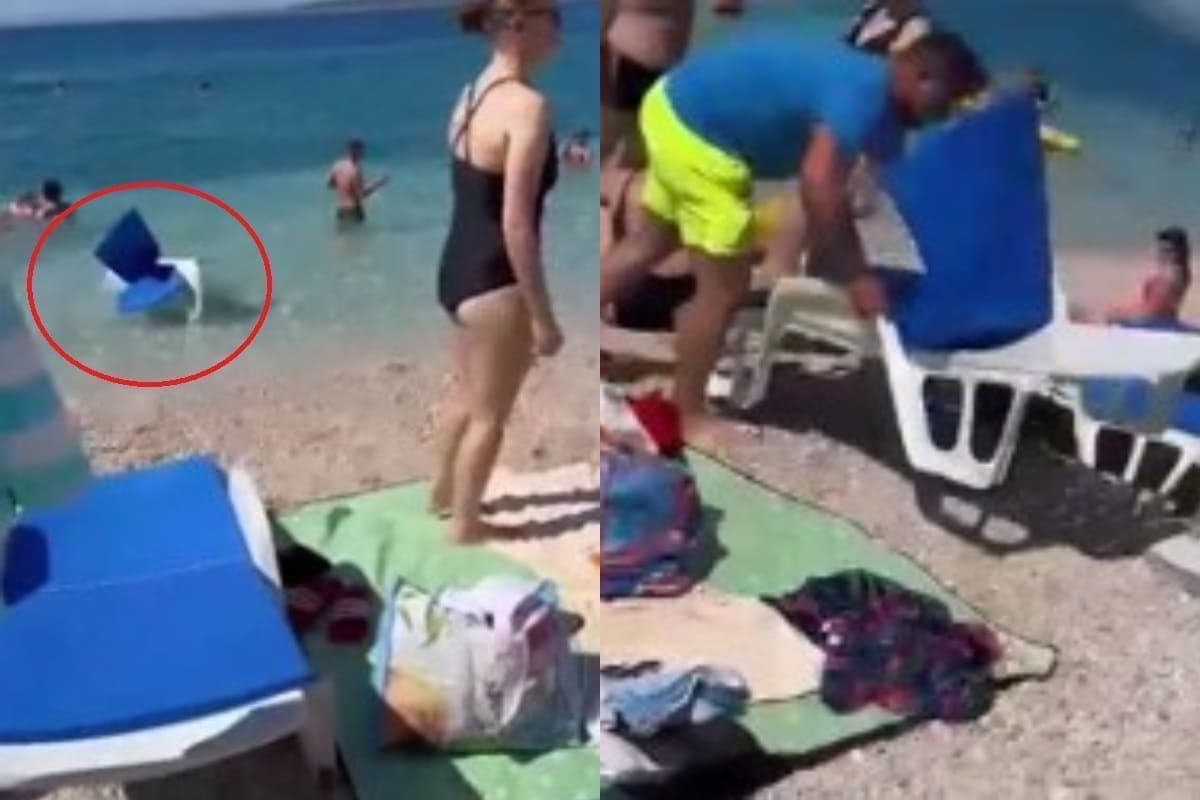 INCIDENT NA DALMATINSKOJ PLAŽI Pogledajte kako je gost potpuno izgubio živce: 'Nemoj mi to stavljati na moje stvari!'