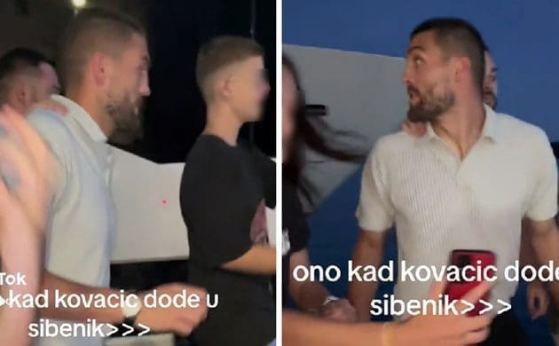 Kovačića u Šibeniku okružili fanovi, njegova reakcija na dječakovo psovanje je hit