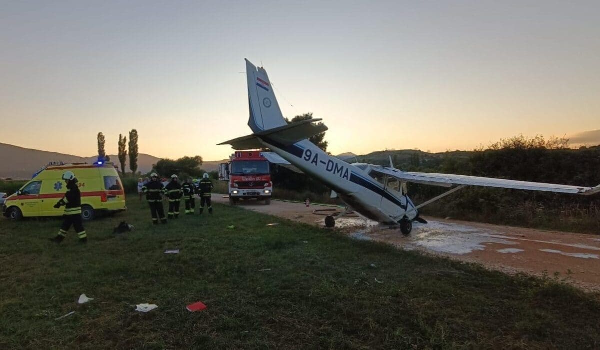 Pogledajte kako izgleda mjesto pada Cessne u Sinju: 'Ne znamo još uvijek što se točno dogodilo'