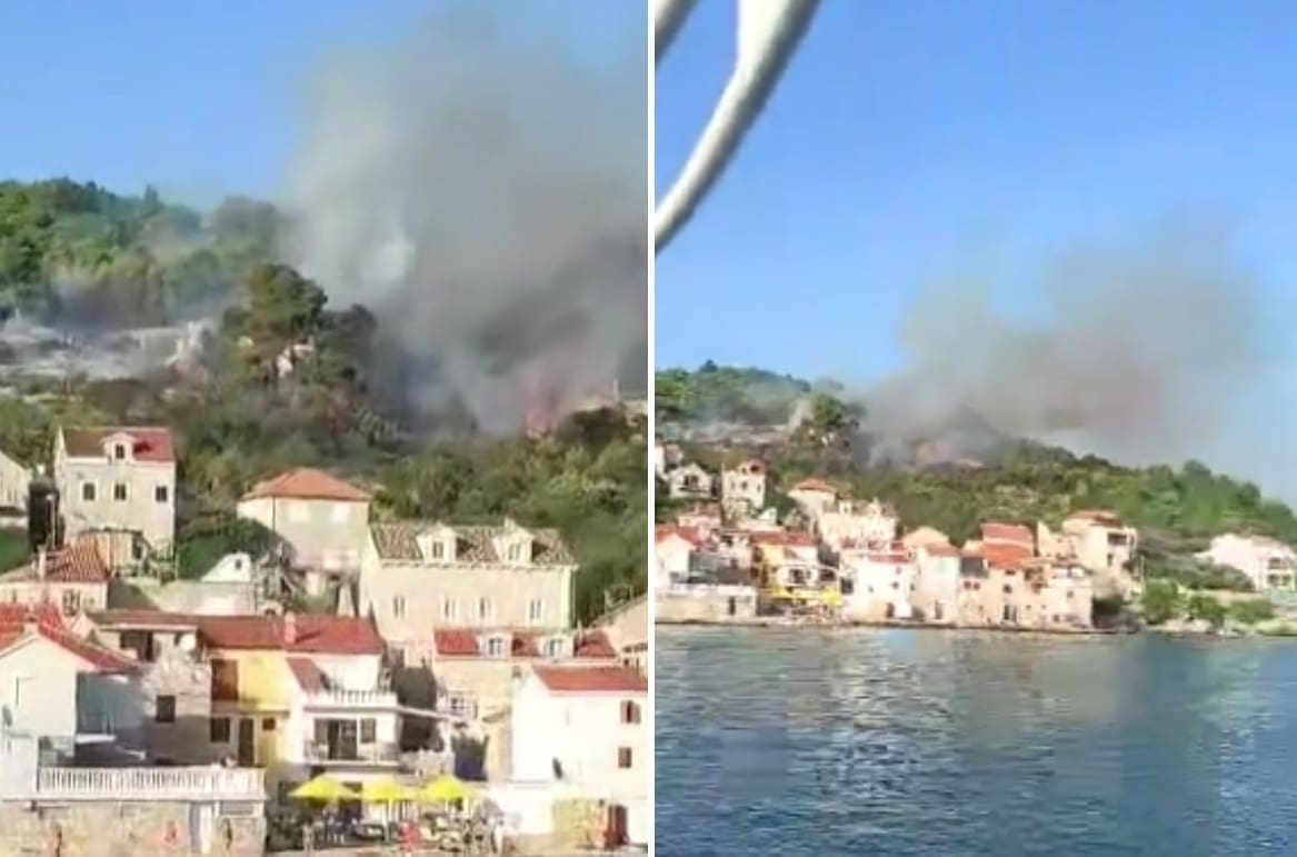 LOKALIZRAN POŽAR NA PRVIĆU Otok i dalje bez struje