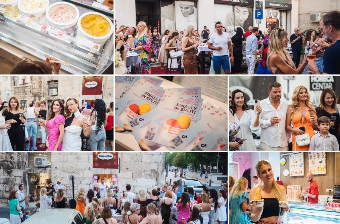 Najpoznatiji svjetski brend sladoleda stigao u Split! Na svečano otvorenje Häagen-Dazs slastičarne stigla brojna poznata imena