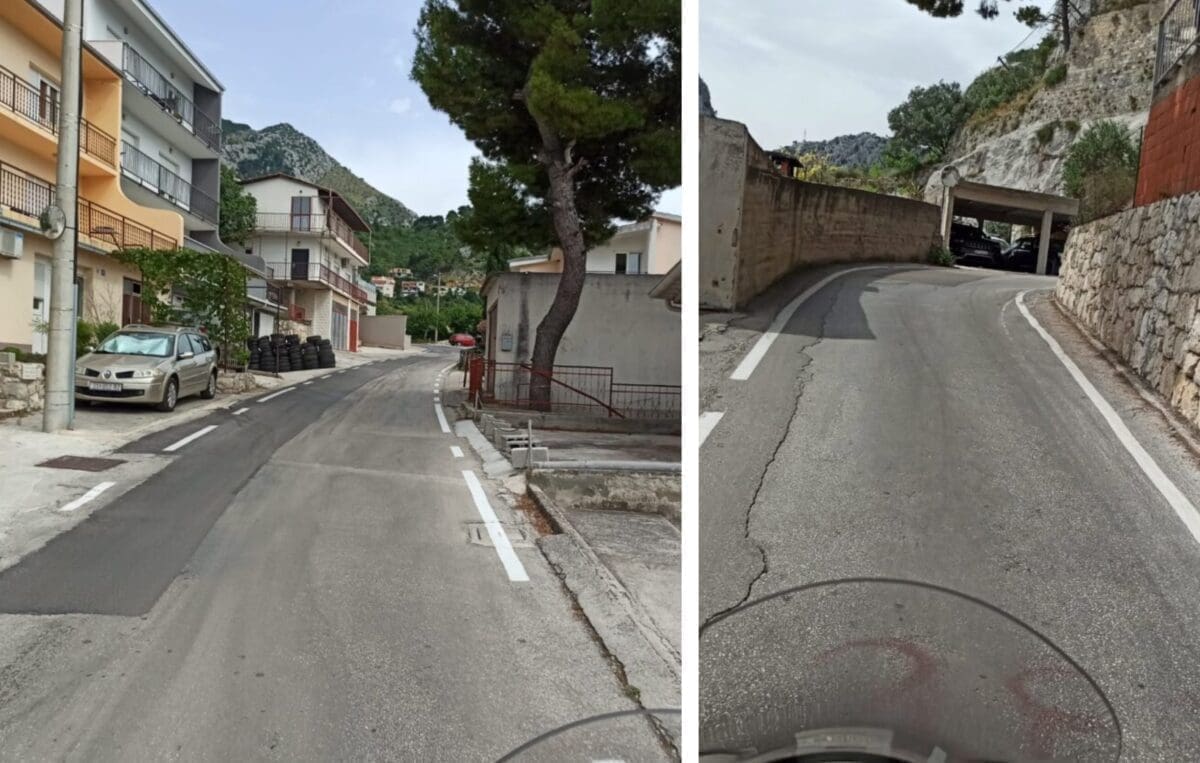 RIJEŠEN MISTERIJ ILI SE KLUPKO JOŠ VIŠE ZAPLELO? Doznali smo što predstavlja označeni kolnik u Omišu