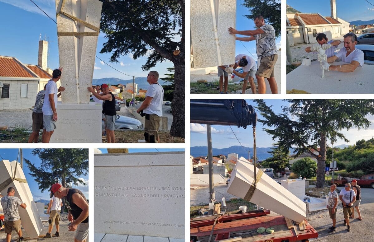 ŠTO TO 'NIČE' U DALMATINSKOM MJESTU? Pripremaju se temelji za golemi spomenik, donosimo fotografije