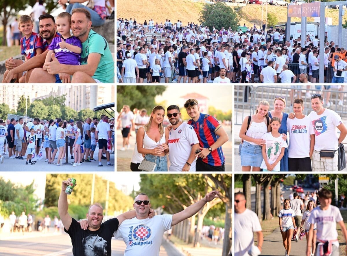 LUDILO KREĆE Mlado, staro, svi se 'sjatili' na Poljud: Snimili smo vojsku navijača Hajduka